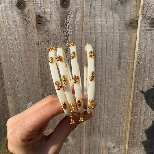 Bridal Choora Ivory Bangles Royal Set of 4