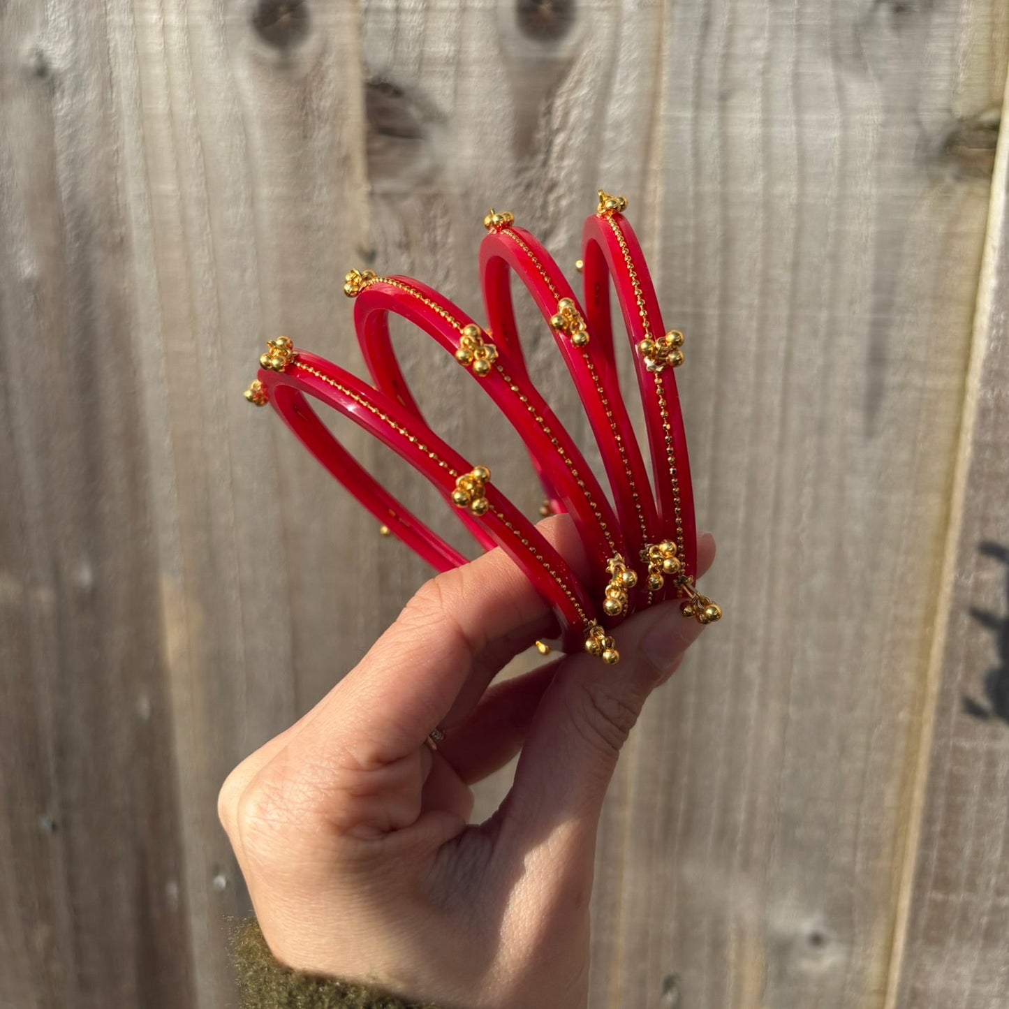 Bridal Choora Cherry Bangles Set of 4