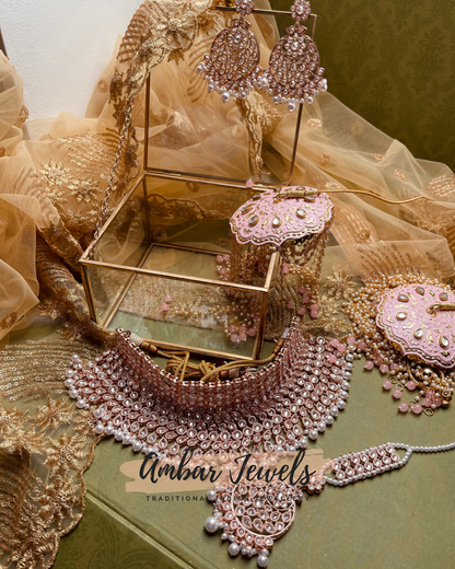 Glitz Bridal Polki Necklace Set